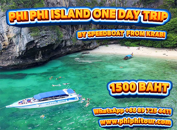 PHI PHI ISLAND BY SPEED BOAT START FROM KRABI